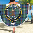 1sttheworld Blanket - Davidson of Tulloch Clan Tartan Crest Tartan Beach Blanket A7 | 1sttheworld