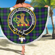 1sttheworld Blanket - MacThomas Modern Clan Tartan Crest Tartan Beach Blanket A7 | 1sttheworld