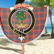 1sttheworld Blanket - Hamilton Ancient Clan Tartan Crest Tartan Beach Blanket A7 | 1sttheworld