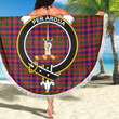1sttheworld Blanket - MacIntyre Modern Clan Tartan Crest Tartan Beach Blanket A7 | 1sttheworld
