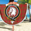 1sttheworld Blanket - Hepburn Clan Tartan Crest Tartan Beach Blanket A7 | 1sttheworld