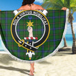 1sttheworld Blanket - Henderson Modern Clan Tartan Crest Tartan Beach Blanket A7 | 1sttheworld