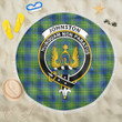 1sttheworld Blanket - Johnston Ancient Clan Tartan Crest Tartan Beach Blanket A7 | 1sttheworld