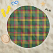 1sttheworld Blanket - MacMillan Old Ancient Tartan Beach Blanket A7 | 1sttheworld