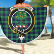 1sttheworld Blanket - Abercrombie Clan Tartan Crest Tartan Beach Blanket A7 | 1sttheworld