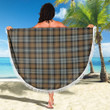 1sttheworld Blanket - Gordon Weathered Tartan Beach Blanket A7 | 1sttheworld