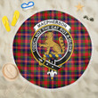 1sttheworld Blanket - MacPherson Modern Clan Tartan Crest Tartan Beach Blanket A7 | 1sttheworld