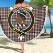1sttheworld Blanket - Borthwick Dress Ancient Clan Tartan Crest Tartan Beach Blanket A7 | 1sttheworld