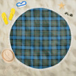 1sttheworld Blanket - Fergusson Ancient Tartan Beach Blanket A7 | 1sttheworld