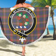 1sttheworld Blanket - Fraser Hunting Modern Clan Tartan Crest Tartan Beach Blanket A7 | 1sttheworld