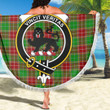 1sttheworld Blanket - Baxter Modern Clan Tartan Crest Tartan Beach Blanket A7 | 1sttheworld
