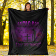 1sttheworld Blanket - Anzac Day Remember Australia & New Zealand Purple Premium Blanket