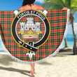 1sttheworld Blanket - MacLachlan Hunting Modern Clan Tartan Crest Tartan Beach Blanket A7 | 1sttheworld