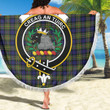 1sttheworld Blanket - MacLaren Modern Clan Tartan Crest Tartan Beach Blanket A7 | 1sttheworld
