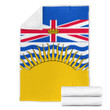 1sttheworld Blanket - Canada Flag Of British Columbia Premium Blanket A7