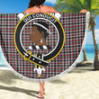 1sttheworld Blanket - Borthwick Ancient Clan Tartan Crest Tartan Beach Blanket A7 | 1sttheworld
