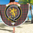 1sttheworld Blanket - Cumming Hunting Modern Clan Tartan Crest Tartan Beach Blanket A7 | 1sttheworld