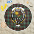 1sttheworld Blanket - Buchan Ancient Clan Tartan Crest Tartan Beach Blanket A7 | 1sttheworld