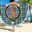 1sttheworld Blanket - Sutherland Old Ancient Clan Tartan Crest Tartan Beach Blanket A7 | 1sttheworld