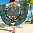 1sttheworld Blanket - Davidson Ancient Clan Tartan Crest Tartan Beach Blanket A7 | 1sttheworld