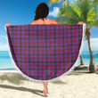 1sttheworld Blanket - Montgomery Modern Tartan Beach Blanket A7 | 1sttheworld
