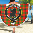 1sttheworld Blanket - Turnbull Dress Clan Tartan Crest Tartan Beach Blanket A7 | 1sttheworld