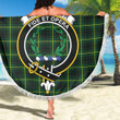1sttheworld Blanket - MacArthur Modern Clan Tartan Crest Tartan Beach Blanket A7 | 1sttheworld