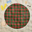 1sttheworld Blanket - Pollock Modern Tartan Beach Blanket A7 | 1sttheworld