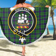 1sttheworld Blanket - Duncan Modern Clan Tartan Crest Tartan Beach Blanket A7 | 1sttheworld