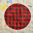 1sttheworld Blanket - Wallace Hunting Red Tartan Beach Blanket A7 | 1sttheworld