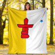 1sttheworld Blanket - Canada Flag Of Nunavut Premium Blanket A7