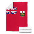 1sttheworld Blanket - Canada Flag Of Manitoba Premium Blanket A7