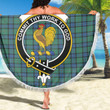 1sttheworld Blanket - Sinclair Hunting Ancient Clan Tartan Crest Tartan Beach Blanket A7 | 1sttheworld