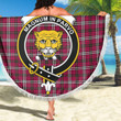 1sttheworld Blanket - Little Clan Tartan Crest Tartan Beach Blanket A7 | 1sttheworld