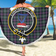 1sttheworld Blanket - Rose Hunting Modern Clan Tartan Crest Tartan Beach Blanket A7 | 1sttheworld