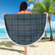 1sttheworld Blanket - MacInnes Modern Tartan Beach Blanket A7 | 1sttheworld