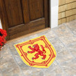 1sttheworld Rubber Doormat -Royal Scotland Coat Of Arms Custom Shape Rubber Doormat A35