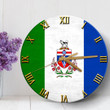 1sttheworld Clock - Canada Flag Of Yukon Wooden Clock A7