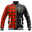 1sttheworld Clothing - Adair Clan Tartan Crest Baseball Jacket - The Half A7 | 1sttheworld