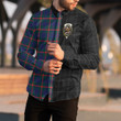 1sttheworld Clothing - Agnew Modern Clan Tartan Crest Long Sleeve Button Shirt - The Half A7