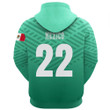 1sttheworld Clothing - Mexico Soccer Jersey Style - Zip Hoodie A95 | 1sttheworld