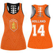 1sttheworld Clothing - Netherlands Soccer Jersey Style - Hollow Tank Top A95 | 1sttheworld