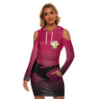1sttheworld Clothing - Qatar Special Soccer Jersey Style -  Women's Tight Dress A95 | 1sttheworld