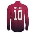 1sttheworld Clothing - Qatar Special Soccer Jersey Style - Long Sleeve Button Shirt A95 | 1sttheworld