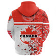 1sttheworld Sport - Canada Football 2022 Broken Style Zip Hoodie A35