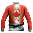 1sttheworld Xmas Clothing - Canada Baseball Jacket Merry Christmas A95