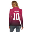 1sttheworld Clothing - Qatar Special Soccer Jersey Style - Women's Stretchable Turtleneck Top A95 | 1sttheworld