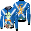 1sttheworld Xmas Clothing - Scotland V-Fleece Winter Jacket Merry Christmas A95 | 1sttheworld