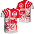 1sttheworld Sport - Tunisia Soccer T-Shirt A35
