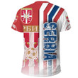 1sttheworld Sport - Serbia Soccer T-Shirt A35